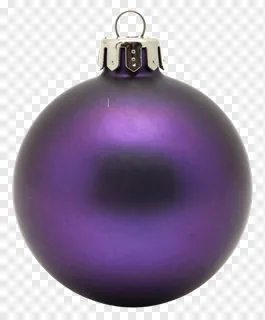 A purple matte Christmas bauble with a silver cap.