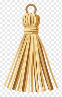 Woven seagrass tassel charm with loop.