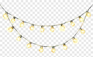 String of glowing warm fairy lights.