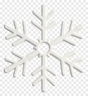 White snowflake doily ornament with textured surface.