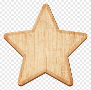 A wooden star with glitter texture.