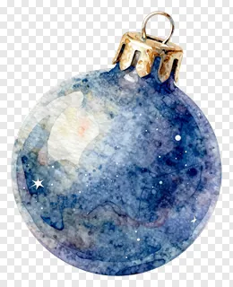 A watercolor galaxy-themed Christmas ornament with a gold cap.