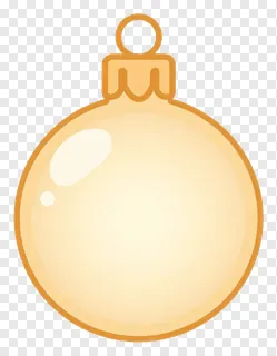 A glowing amber Christmas ornament with a simple cap.