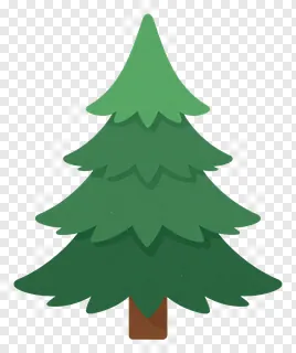 A gradient green Christmas tree.