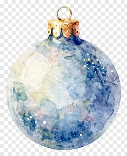 Watercolor galaxy pattern Christmas bauble with gold cap.