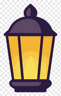 A glowing Diwali lantern with a warm yellow light.