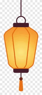 A hanging Diwali lantern with a glowing gradient effect.
