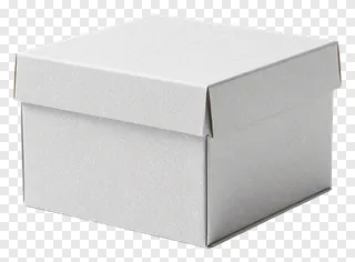 A white gift box with an embossed design.