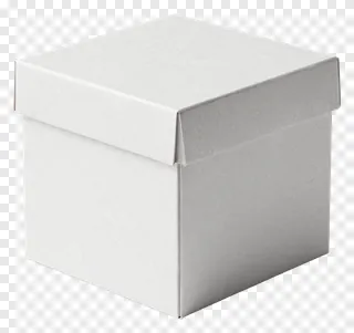 A white gift box with a subtle pattern.