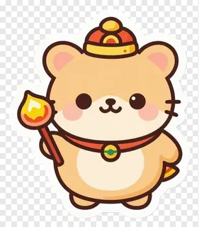 A cute hamster holding a torch and wearing a hat.