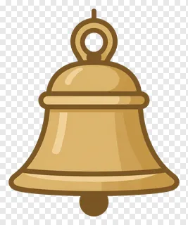 Stylized Durga Puja bell with gold coloration.