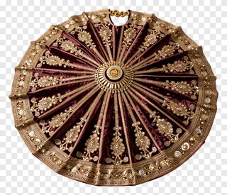 Maroon velvet Garba dancer skirt with gold embellishments.