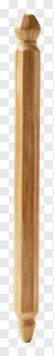 A single bamboo dandiya stick with carved ends.