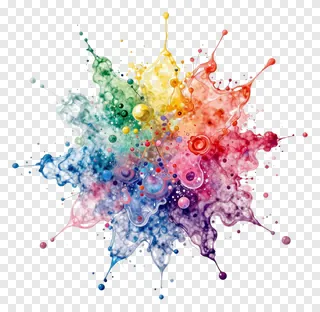 Colorful holi powder splashing outwards from the center.