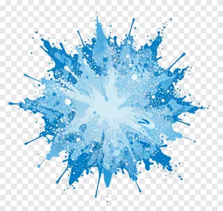 A blue holi color powder splash design.