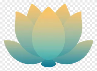 Lotus bud with gradient color tint.