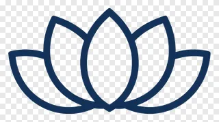 Stylized lotus offering symbol