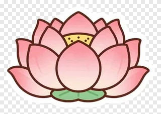 A pink lotus flower sticker.