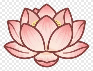 A pink lotus flower with brushstroke texture.