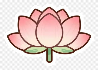 Pink lotus flower with curved stem.