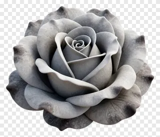 A monochrome rose with ink wash edges.