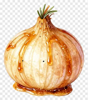 Caramelized onion topped with rosemary.