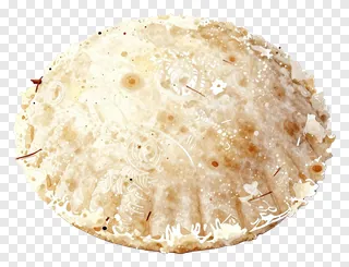 A round idli with coconut topping.