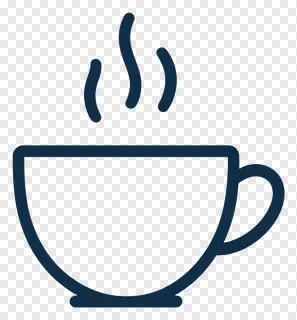 A coffee cup with steam rising from it.