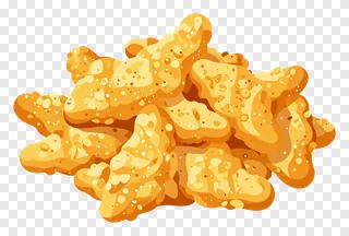 Golden fried puri snack pile