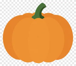 An orange pumpkin with a green stem.