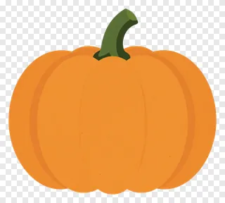 An orange pumpkin with a green stem.