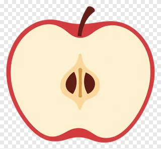 Sliced apple with cinnamon and cardamom flavoring.