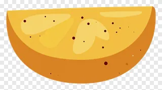 A spiced masala potato wedge with visible seasoning.