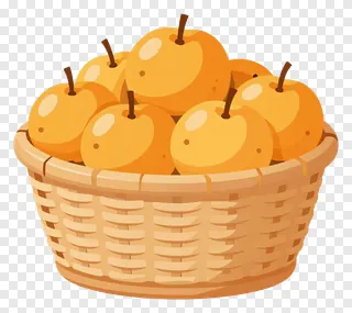A wicker basket filled with oranges.