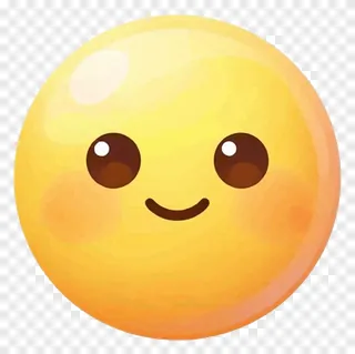 Yellow emoji with smiling face.