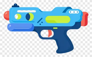 Cartoon blue water gun toy