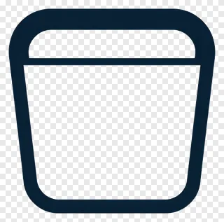 Front view of a bucket.