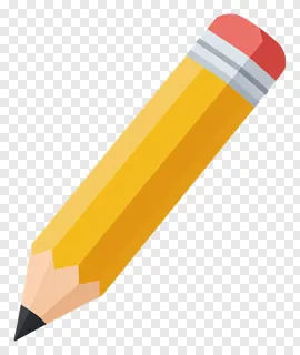A colored pencil with an eraser on one end.