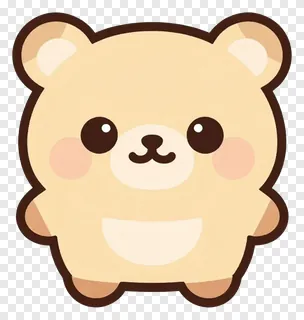 A cute, smiling cartoon bear icon.