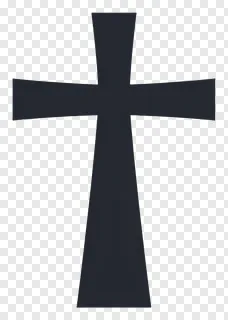 A dark cross symbol.