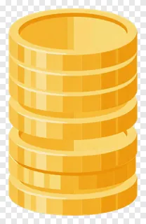 A stack of golden coins.