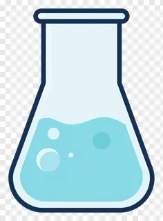Glass beaker containing bubbling liquid.