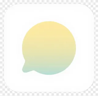 Gradient speech bubble icon for GitHub.