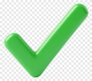 Green check mark icon for approval or completion.