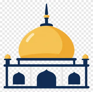 Golden-colored gurudwara dome illustration