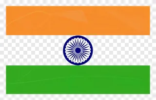 Indian tricolor flag with glossy finish