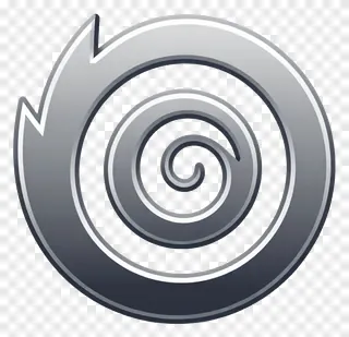 Metallic spiral leaf charm design