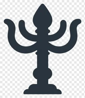 Black trishul symbol of the goddess Durga.