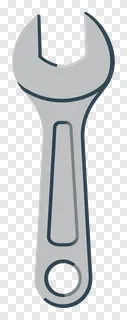 A gray steel wrench with a hand-forged appearance.