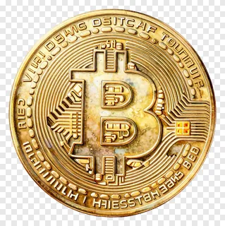 A golden Bitcoin coin with circuit design.